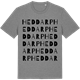 Mid Heather Gray t-shirt med Heddarp ordlek t-shirt