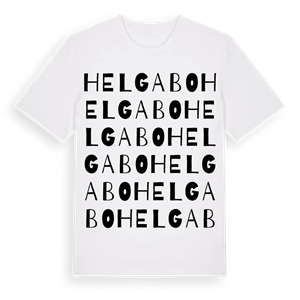 Helgabo ordlek t-shirt – ekologisk bomull t-shirt från Pinshirt