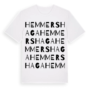Hemmershaga ordlek t-shirt – ekologisk bomull t-shirt från Pinshirt