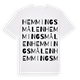 Hemmingsmålen ordlek t-shirt