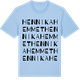 Blue Soul t-shirt med Hennikahemmet ordlek t-shirt