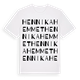 Hennikahemmet ordlek t-shirt