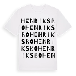 Henriksbo ordlek t-shirt – ekologisk bomull t-shirt från Pinshirt