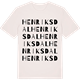 Vintage White t-shirt med Henriksdal ordlek t-shirt