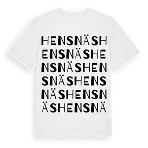 Hensnäs ordlek t-shirt – ekologisk bomull t-shirt från Pinshirt