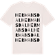 Vintage White t-shirt med Hermansdal ordlek t-shirt