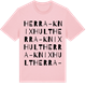 Pink Cotton t-shirt med Herra-Knixhult ordlek t-shirt