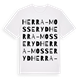 White t-shirt med Herra-Mosseryd ordlek t-shirt
