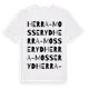 White t-shirt med Herra-Mosseryd ordlek t-shirt