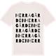 Vintage White t-shirt med Herragården ordlek t-shirt