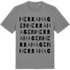 Mid Heather Gray t-shirt med Herrahagen ordlek t-shirt