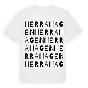 Herrahagen ordlek t-shirt – ekologisk bomull t-shirt från Pinshirt