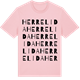 Pink Cotton t-shirt med Herrelida ordlek t-shirt
