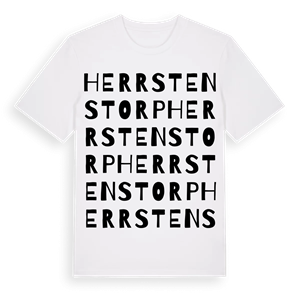 Herrstenstorp ordlek t-shirt – ekologisk bomull t-shirt från Pinshirt