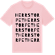Pink Cotton t-shirt med Herrstorpet ordlek t-shirt
