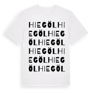 Hiegöl ordlek t-shirt – ekologisk bomull t-shirt från Pinshirt