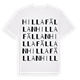 Hillafällan ordlek t-shirt
