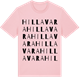 Pink Cotton t-shirt med Hillavara ordlek t-shirt