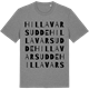 Mid Heather Gray t-shirt med Hillavarsudde ordlek t-shirt