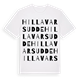 Hillavarsudde ordlek t-shirt