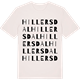 Vintage White t-shirt med Hillersdal ordlek t-shirt