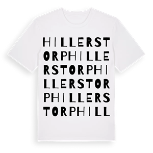 Hillerstorp ordlek t-shirt – ekologisk bomull t-shirt från Pinshirt