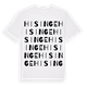 White t-shirt med Hisinge ordlek t-shirt