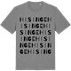 Mid Heather Gray t-shirt med Hisinge ordlek t-shirt