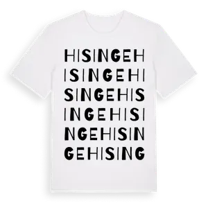 Hisinge ordlek t-shirt – ekologisk bomull t-shirt från Pinshirt