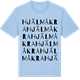 Blue Soul t-shirt med Hjälmåkra ordlek t-shirt