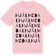 Pink Cotton t-shirt med Hjälmedal ordlek t-shirt