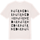Vintage White t-shirt med Hjälmedal ordlek t-shirt