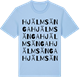 Blue Soul t-shirt med Hjälmsänga ordlek t-shirt
