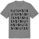 Mid Heather Gray t-shirt med Hjälmsås ordlek t-shirt