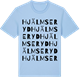 Blue Soul t-shirt med Hjälmseryd ordlek t-shirt