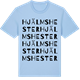 Blue Soul t-shirt med Hjälmshester ordlek t-shirt