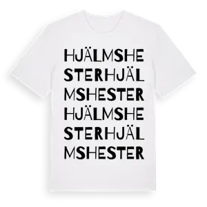 Hjälmshester ordlek t-shirt – ekologisk bomull t-shirt från Pinshirt