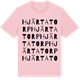 Pink Cotton t-shirt med Hjärtatorp ordlek t-shirt