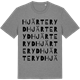 Mid Heather Gray t-shirt med Hjärteryd ordlek t-shirt