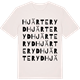 Vintage White t-shirt med Hjärteryd ordlek t-shirt