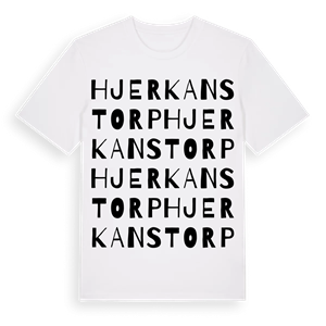 Hjerkanstorp ordlek t-shirt – ekologisk bomull t-shirt från Pinshirt