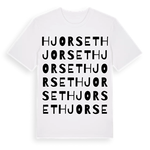 Hjorset ordlek t-shirt – ekologisk bomull t-shirt från Pinshirt