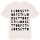 Vintage White t-shirt med Hjorsettorpet ordlek t-shirt