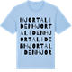 Blue Soul t-shirt med Hjortaliden ordlek t-shirt