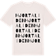 Vintage White t-shirt med Hjortaliden ordlek t-shirt
