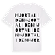 Hjortaliden ordlek t-shirt