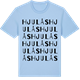 Blue Soul t-shirt med Hjulås ordlek t-shirt