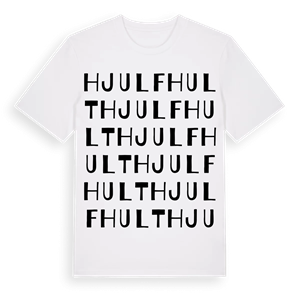 Hjulfhult ordlek t-shirt – ekologisk bomull t-shirt från Pinshirt
