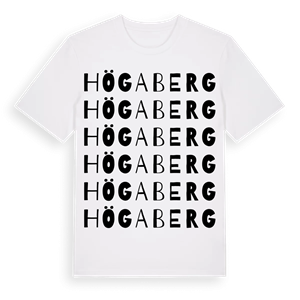 Högaberg ordlek t-shirt – ekologisk bomull t-shirt från Pinshirt