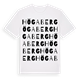 White t-shirt med Högaberg ordlek t-shirt